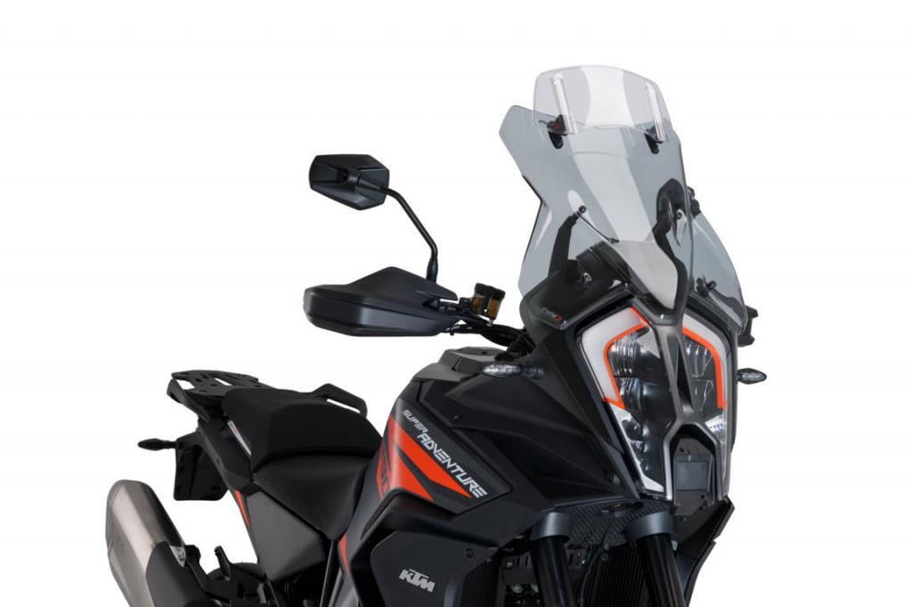PUIG Plexi štít TOURING WITH VISOR dymový, 710 × 380, 140.20586H