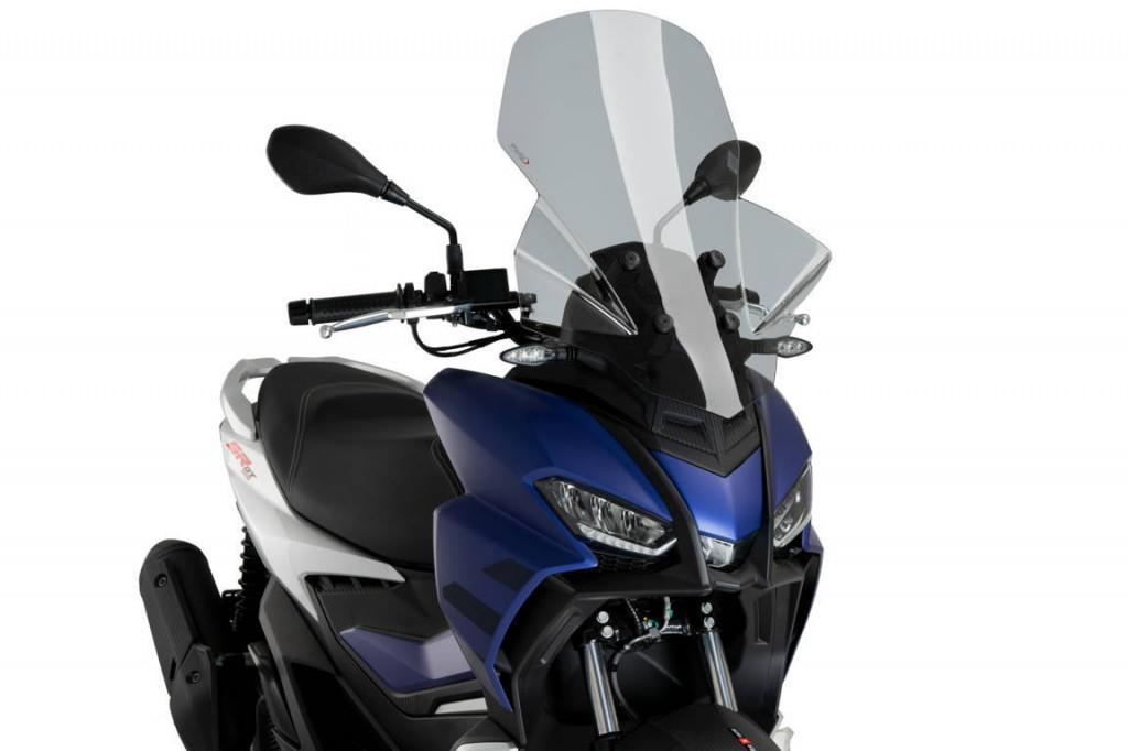 PUIG Plexi štít V-TECH LINE TOURING tmavý dymový, 595 × 465, 140.21482F