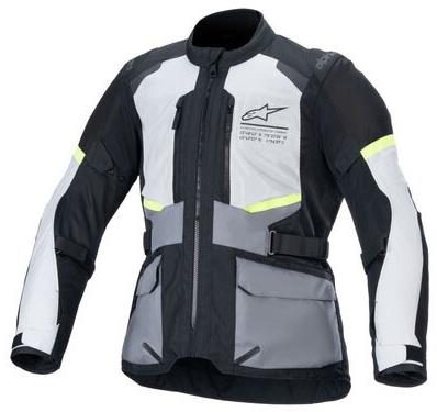 ALPINESTAR ANDES AIR DRYSTARS, svetlosivá/tmavosivá/čierna/žltá fluo, 2024, veľkosť 3XL