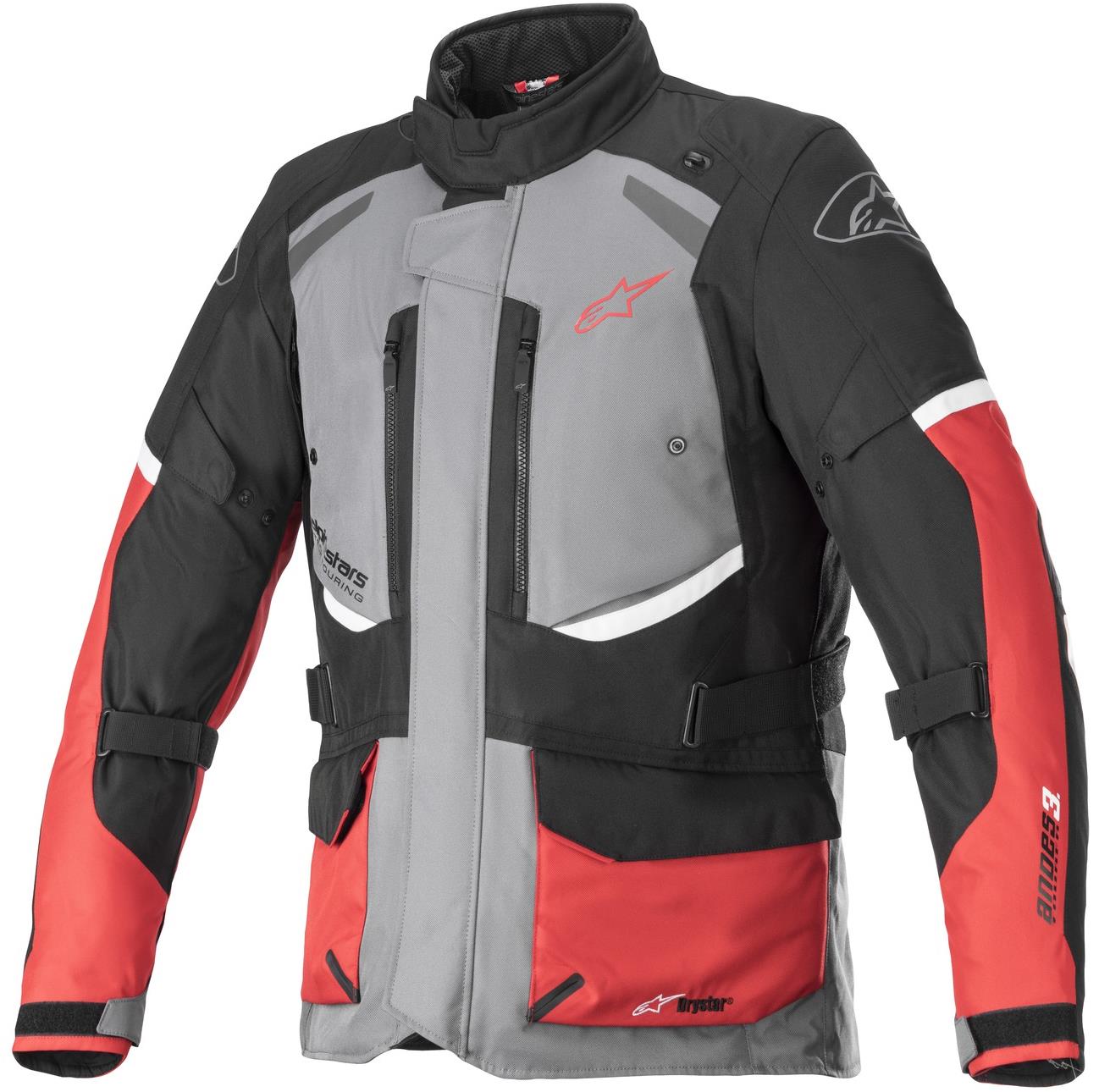 ALPINESTAR ANDES DRYSTARS, sivá/čierna/červená, 2024, veľkosť 3XL