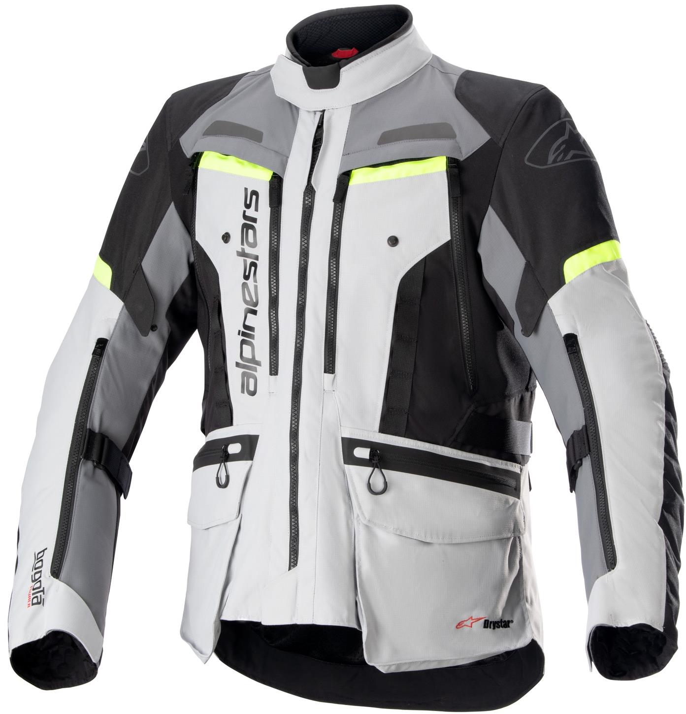 ALPINESTAR BOGOTA PRO DRYSTARS, sivá/tmavosivá/čierna/žltá fluo, 2024, veľkosť 2XL