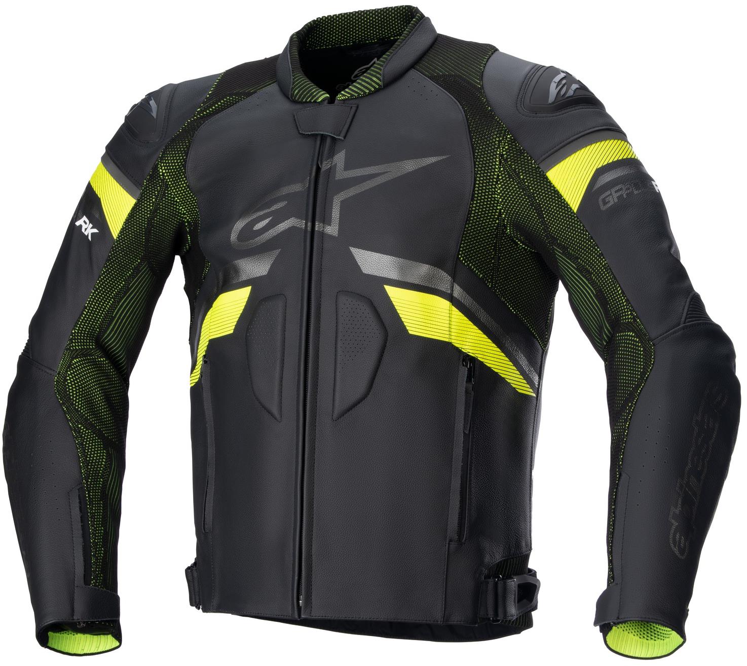 ALPINESTAR GP PLUS R RIDEKNIT, TECH-AIR 5 kompatibilná, čierna/žltá fluo, 2023, veľ. 56