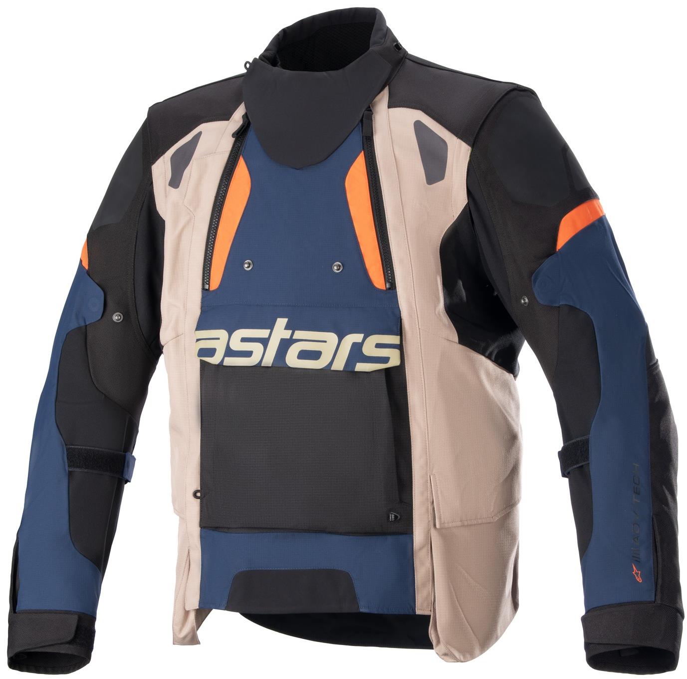 ALPINESTAR HALO DRYSTARS, tmavomodrá/khaki/oranžová/čierna, 2024, veľkosť 2XL