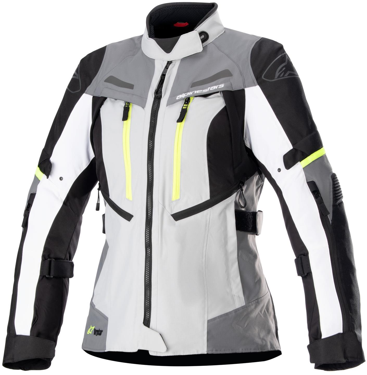 ALPINESTAR STELLA BOGOTA PRO DRYSTARS, dámska, sivá/tmavosivá/čierna/žltá fluo, 2024, veľkosť M