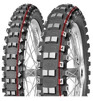 Mitas Terra Force-MX Medium/Hard 110/90/19 TT, R, červ. + zel. pruh 62 M-126569