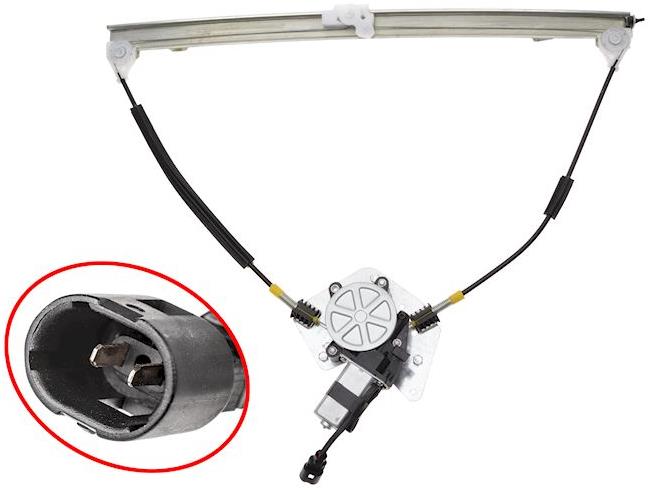 SCHNEIDER predná sťahovačka (elektrická s motorom, oválny konektor) 5 dv. L na RENAULT Scenic 96-99