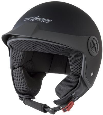 A-PRO PICONET BK MT čierna otvorená jet prilba, 2XL