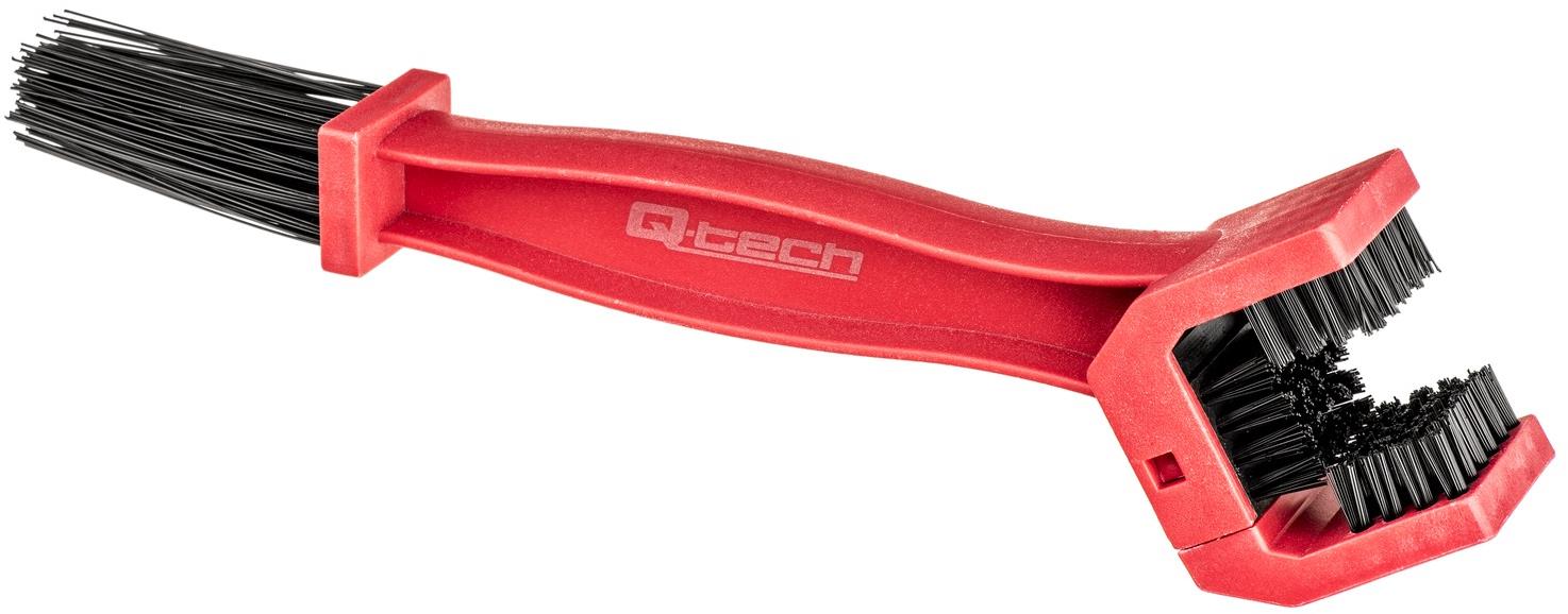 Q-TECH kefa na čistenie reťazí (červená)
