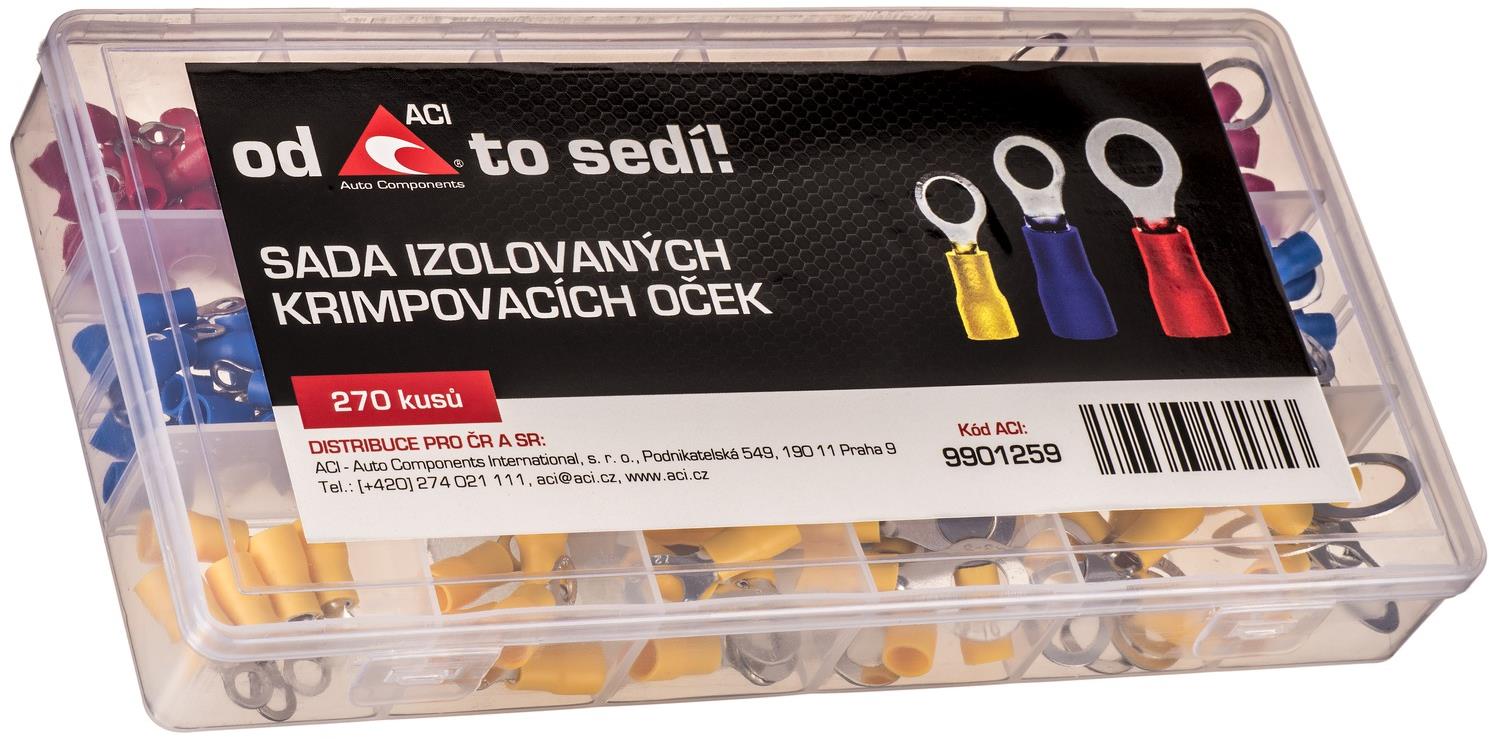 ACI sada izolovaných krimpovacích očiek (270 ks)