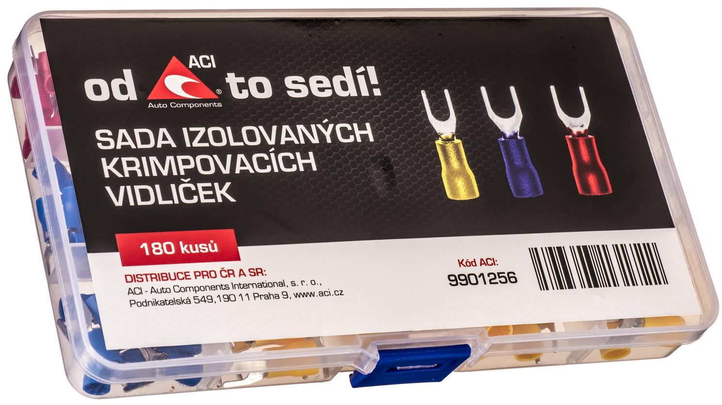 ACI sada izolovaných krimpovacích vidličiek (180 ks)