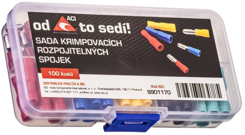 ACI sada krimpovacích rozpojiteľných spojok samec + samica (100 ks)