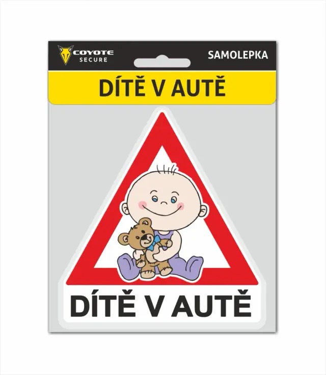 COYOTE SECURE Samolepka Dieťa v aute