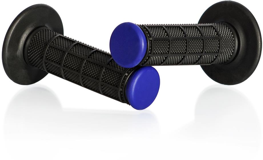 MOTION STUFF motokrosové rukoväti Advanced čierne/modré (half-waffle)