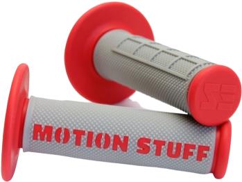 MOTION STUFF motokrosové rukoväti supersoft sivé/červené