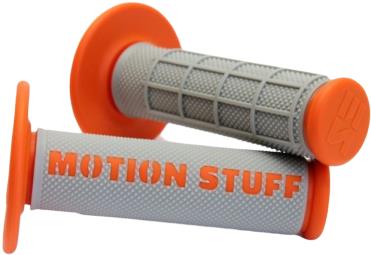 MOTION STUFF motokrosové rukoväti supersoft sivé/oranžové