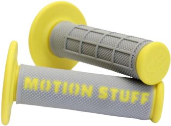 MOTION STUFF motokrosové rukoväti supersoft sivé/žlté