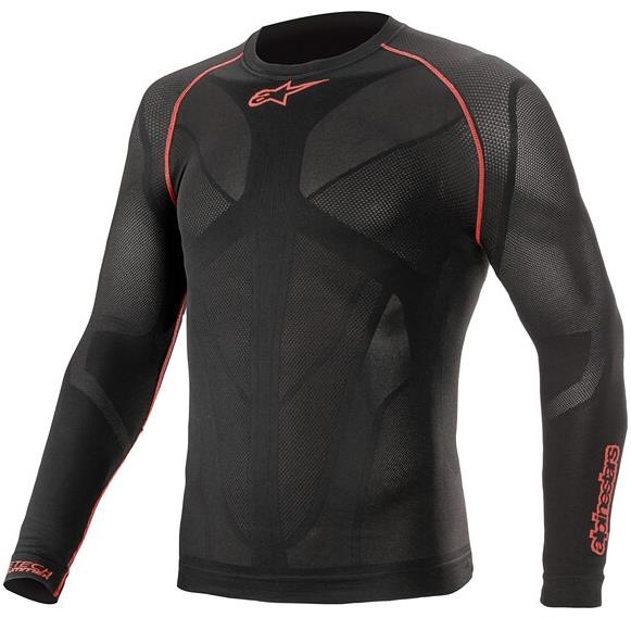 ALPINESTARS termotričko s dlhým rukávom Ride Tech Summer 2024, čierne/červené, veľ. XS/S