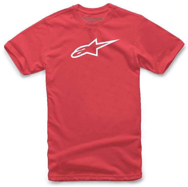 ALPINESTARS tričko AGELESS CLASSIC TEE krátke rukávy, červené/biele, veľkosť M