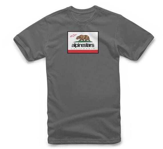 ALPINESTARS tričko CALI 2.0 TEE, tmavo sivé, veľ. S