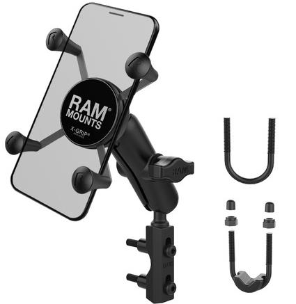 RAM Mounts kompletná zostava držiaka X-Grip s prichytením na objímku brzdovej/spojkovej páčky/riadid