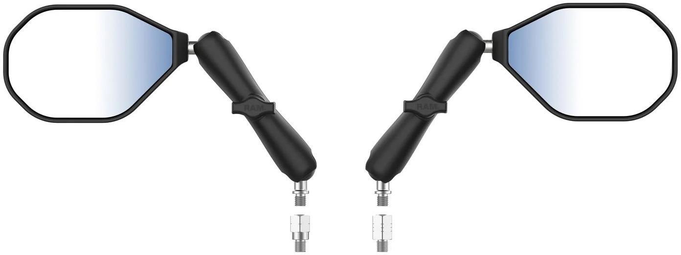 RAM Mounts kompletná zostava zrkadiel Tough-Mirror (1× ľavý závit M10 × 1,25)
