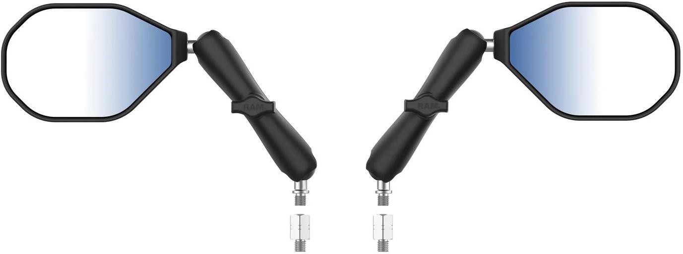 RAM Mounts kompletná zostava zrkadiel Tough-Mirror (pre závit M10 × 1,25 a M10 × 1,5)