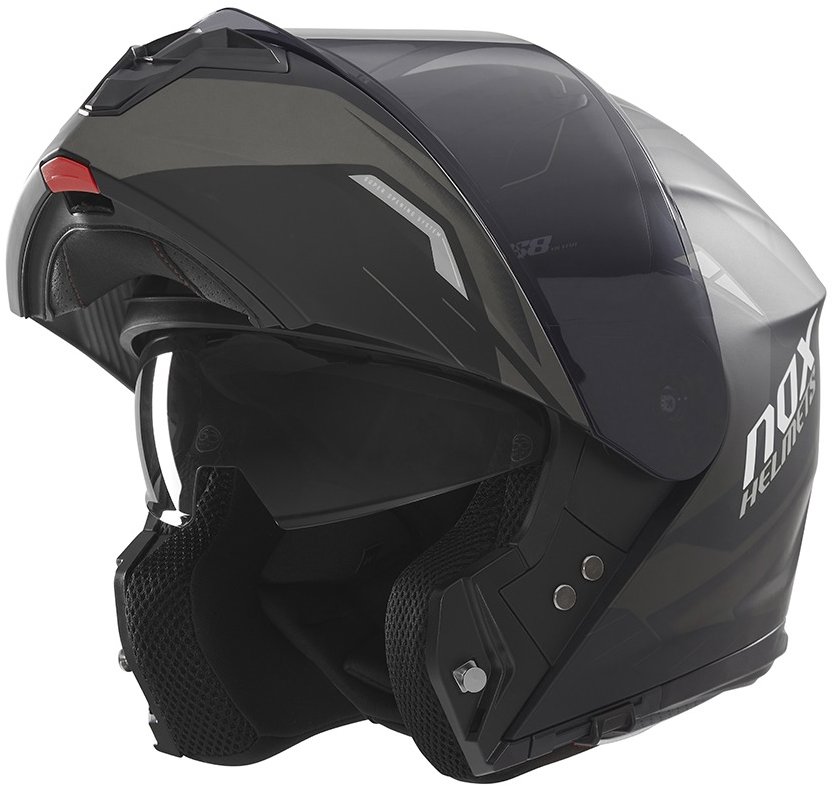 NOX prilba N968 Ultra 2025 čierna matná, titánová, veľkosť L