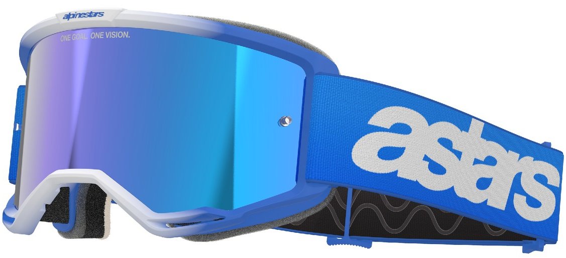 ALPINESTARS okuliare VISION 5 BLAZE 2025, modrá, zrkadlové modré plexi