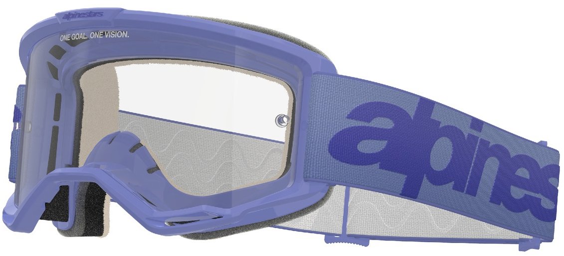 ALPINESTARS okuliare VISION 5 WORDMARK 2025, fialové, číre plexi