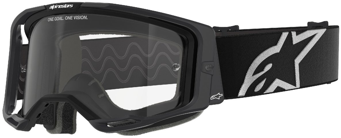 ALPINESTARS okuliare VISION 8 CORP 2025, čierna, číre plexi