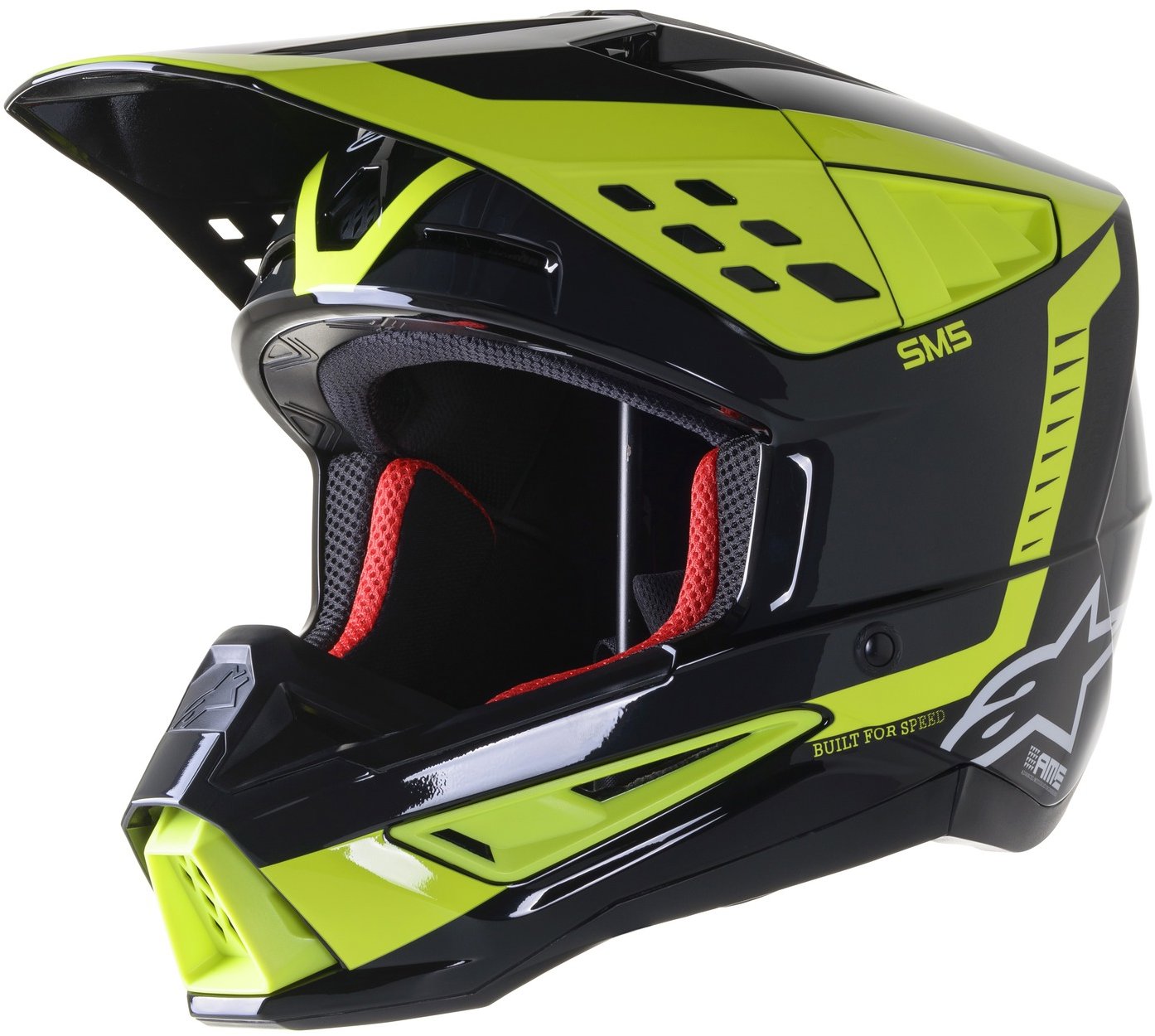 ALPINESTARS prilba S-M5 BEAM, 2023, čierna antracit/žltá fluo lesklá, veľ. 2XL