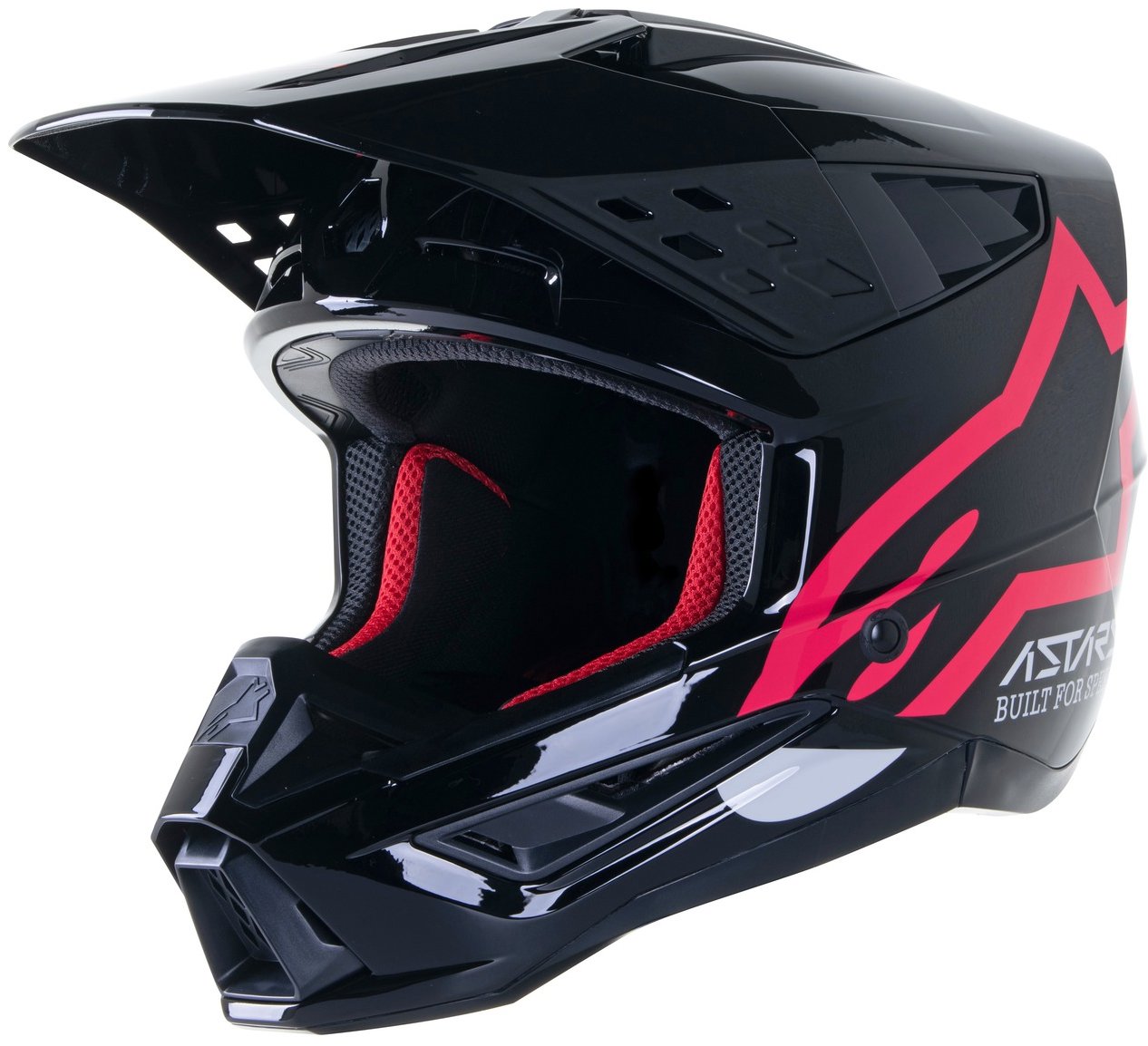 ALPINESTARS prilba S-M5 COMPASS, 2023, čierna/ružová, veľ. 2XL