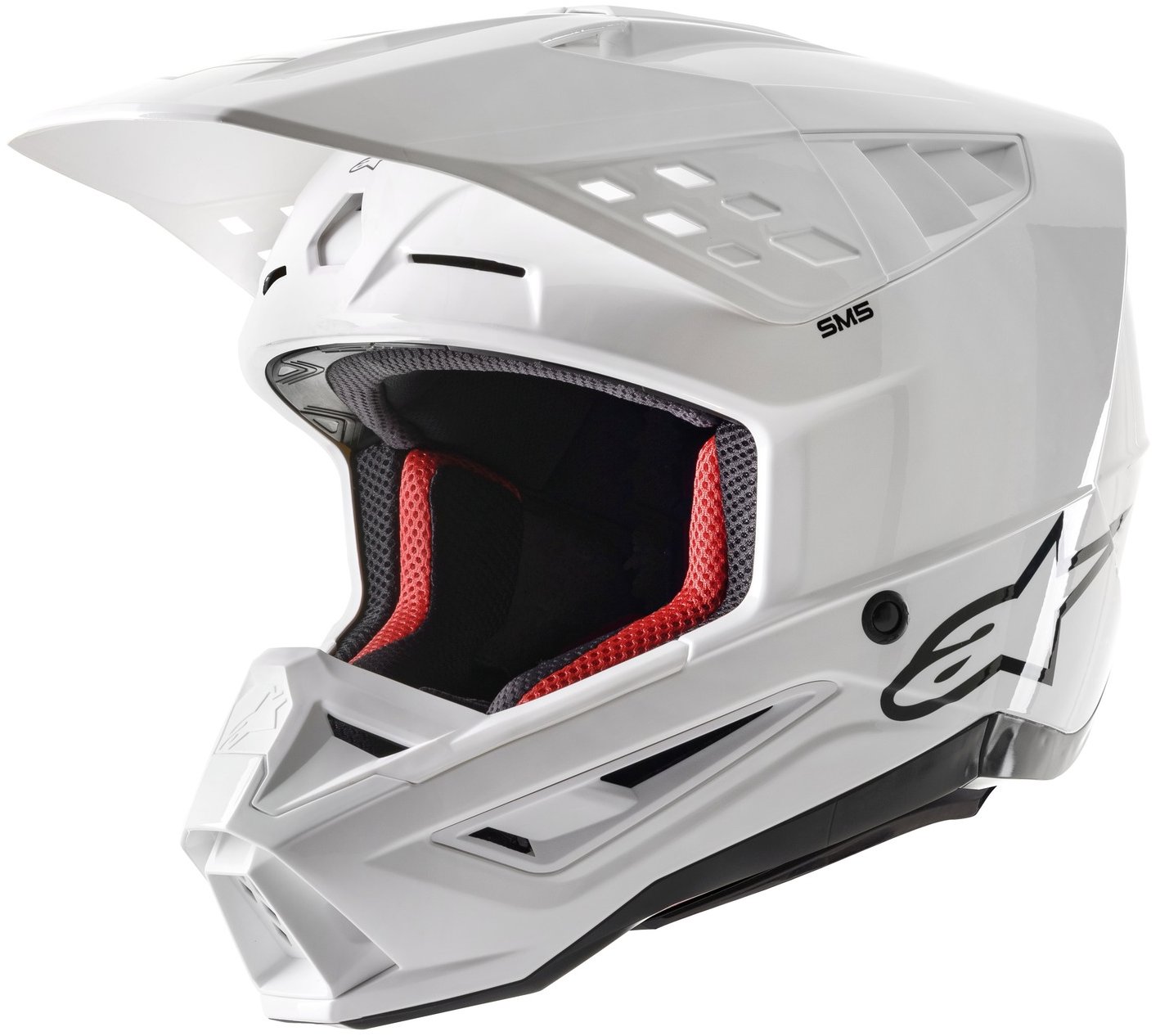 ALPINESTARS prilba S-M5 SOLID, 2025, biela, veľ. L