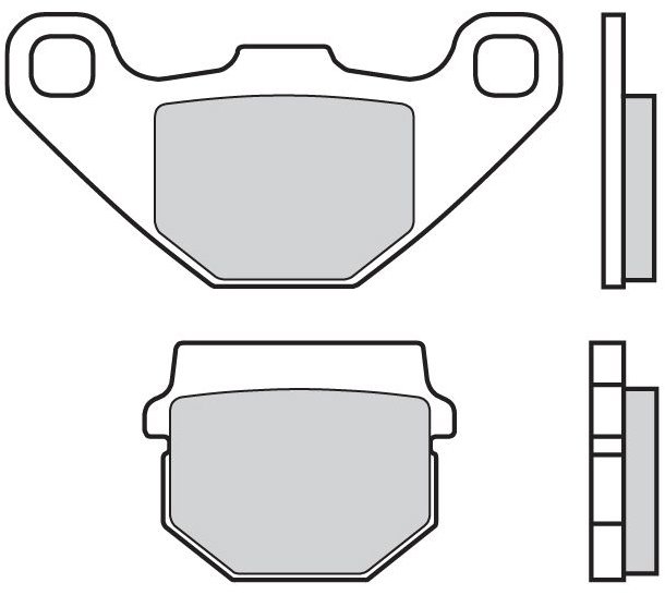 BREMBO Brzdové doštičky 07026 CC SCOOTER