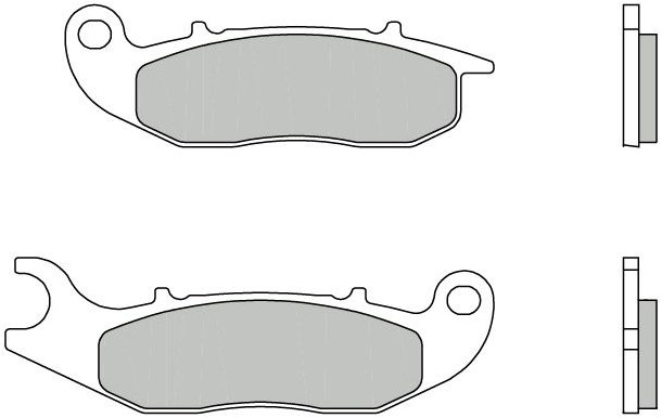BREMBO Brzdové doštičky 07GR03CC CC ROAD