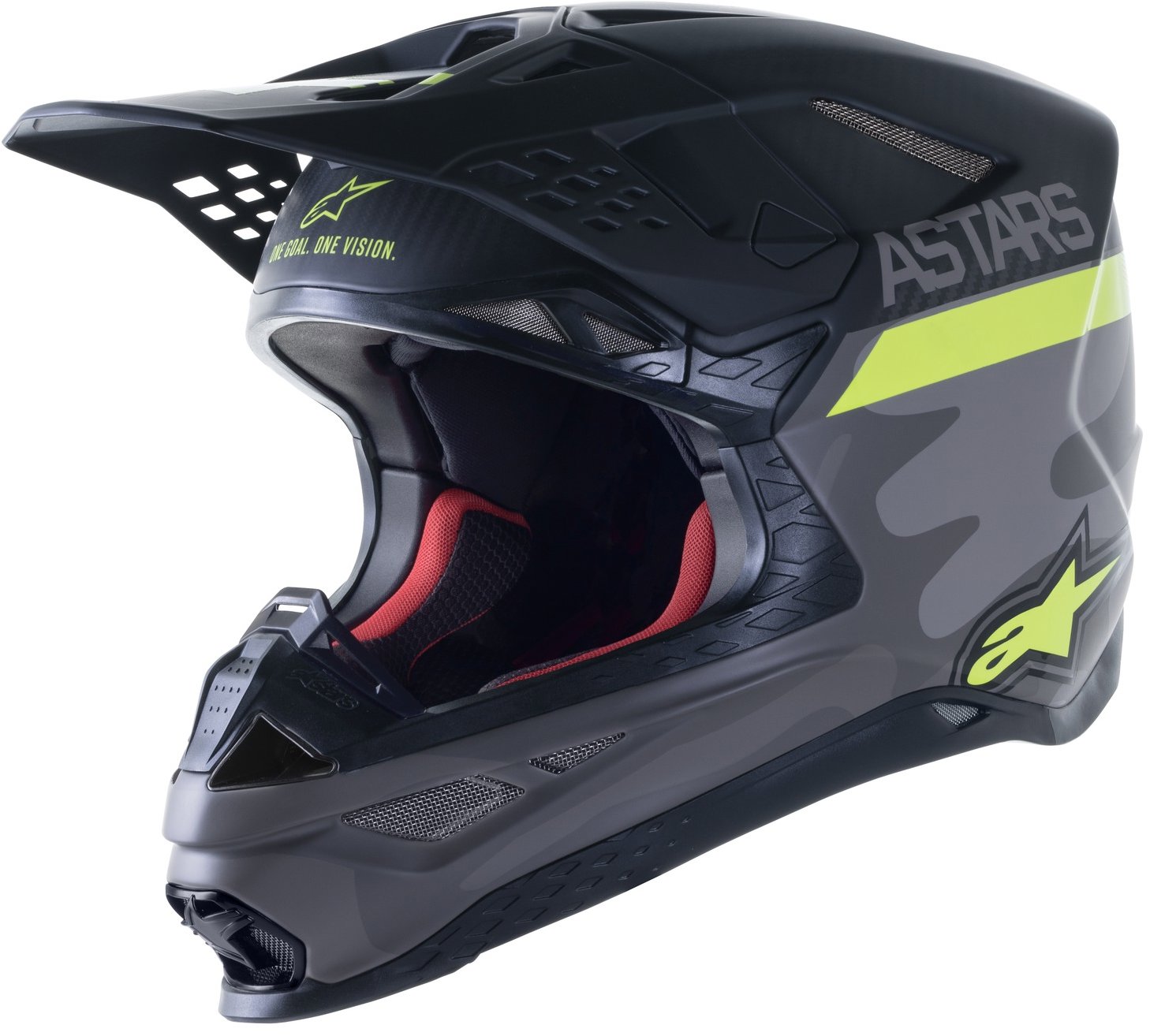 ALPINESTARS prilba SUPERTECH S-M10 limitovaná edícia AMS, sivá/biela/žltá/čierna, veľkosť XL