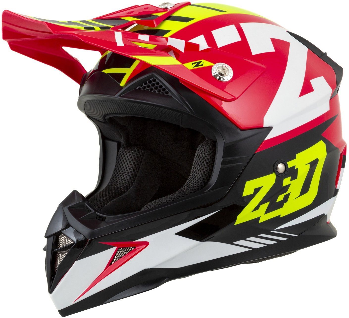 ZED X1.9 TARGA 2025, červená/žltá fluo/čierna/biela, veľ. S