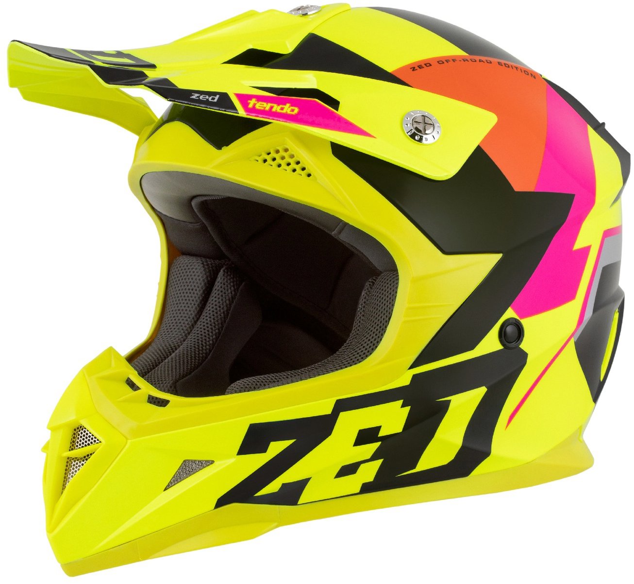 ZED X1.9D TENDO, detská 2025, žltá fluo/ružová/oranžová/čierna, veľ. S