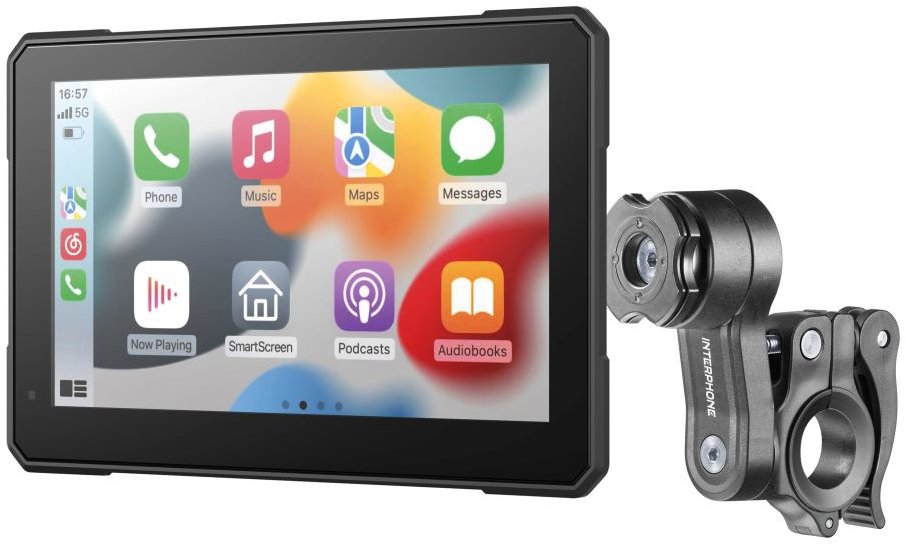 Interphone displej RideSync 70 ESSENTIAL – Zrkadlenie na motorku