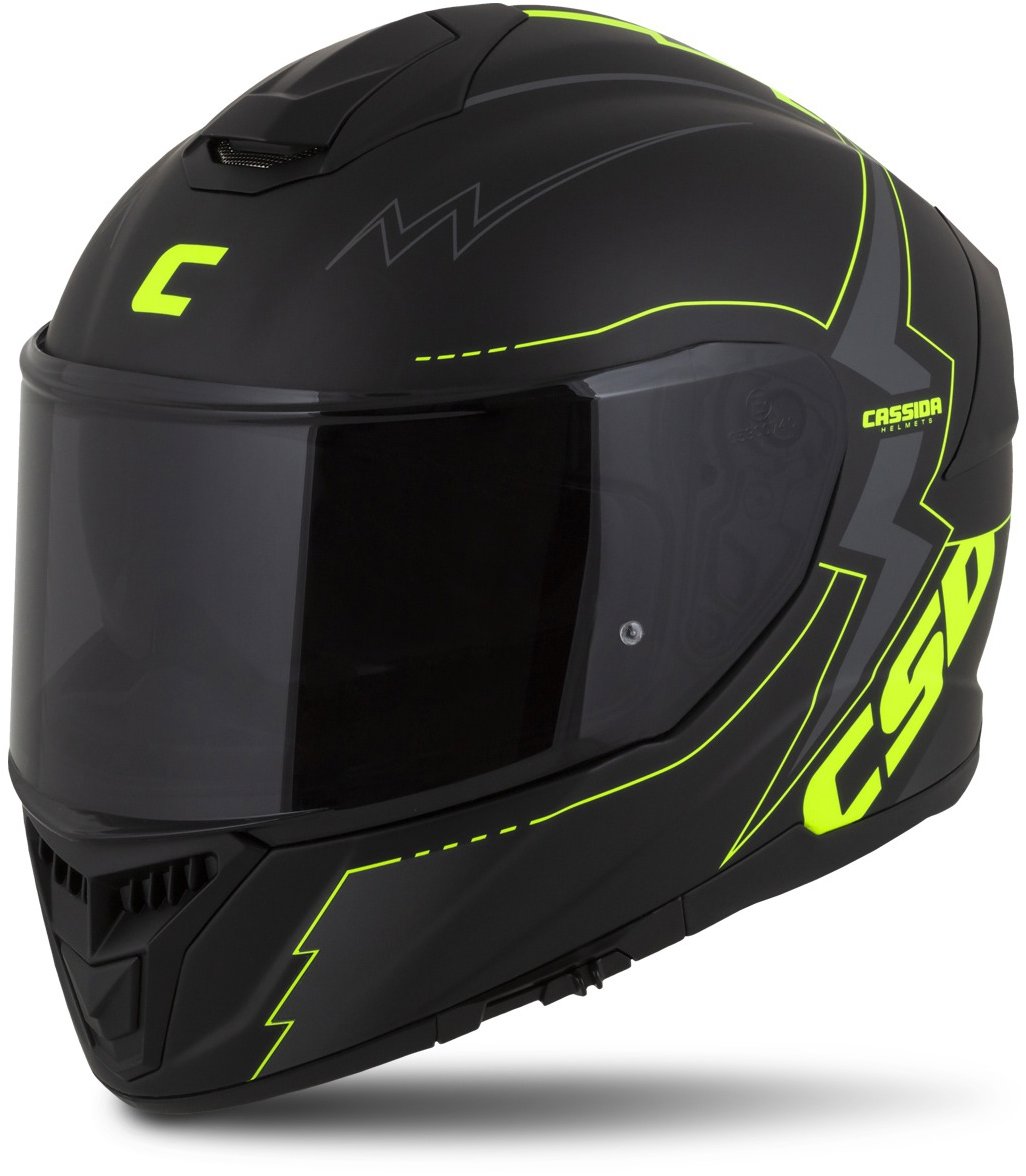 CASSIDA prilba Integral GT 2.1 Flash 2026, čierna matná/žltá fluo/tmavo šedá, veľ. 3XL