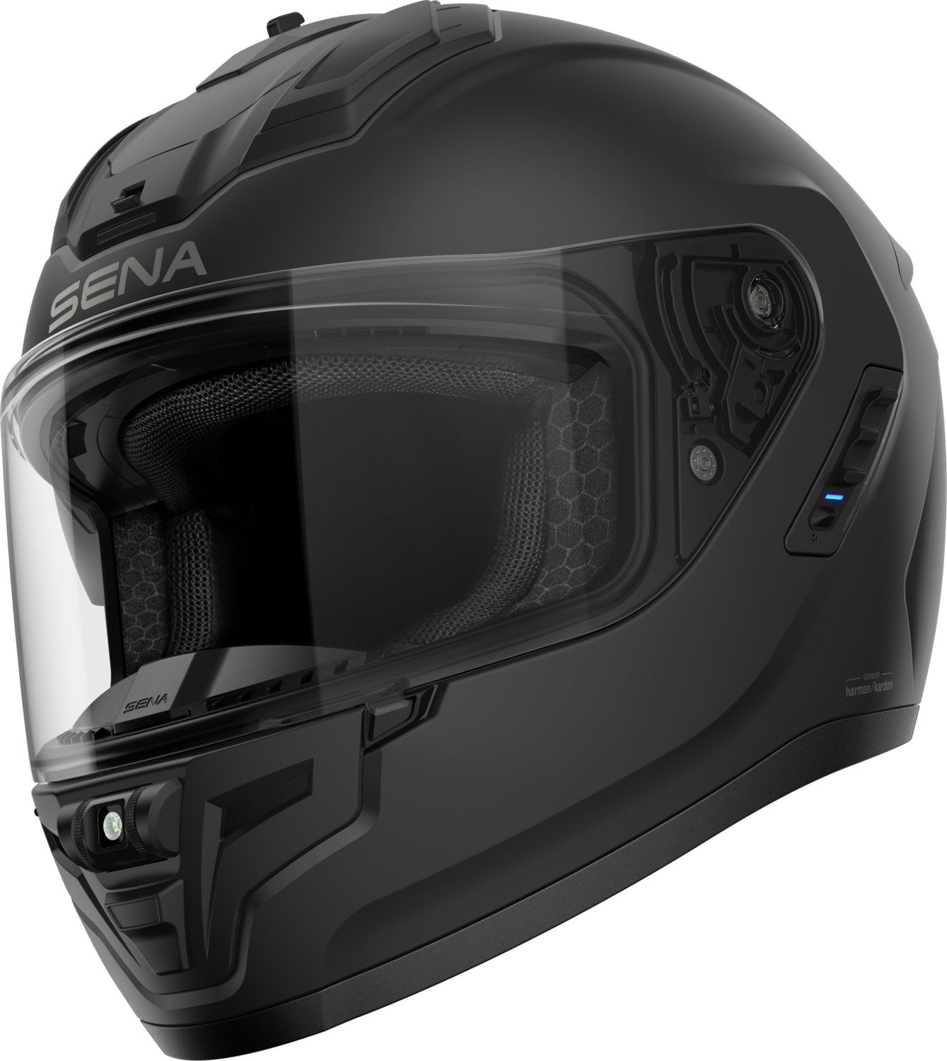 SENA Mesh prilba s headsetom Phantom, matná čierna, veľ. L