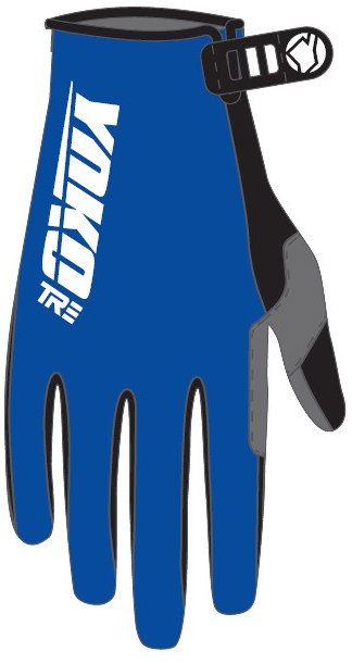 YOKO Motokrosové rukavice TRE, modré, veľkosť M (8)