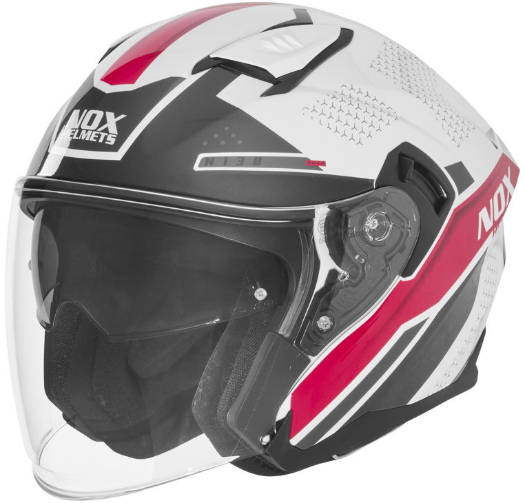 NOX prilba N130 EKTO 2026, biela, ružová, veľ. M