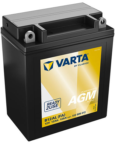 VARTA Powersports AGM Active B12AL, 12 Ah, 12 V (YB12AL-A2)