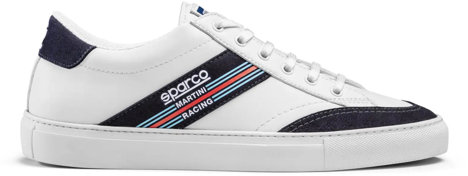 Sparco Voľnočasové topánky S-Time Martini Racing, farba bielo-modrá, veľkosť 42