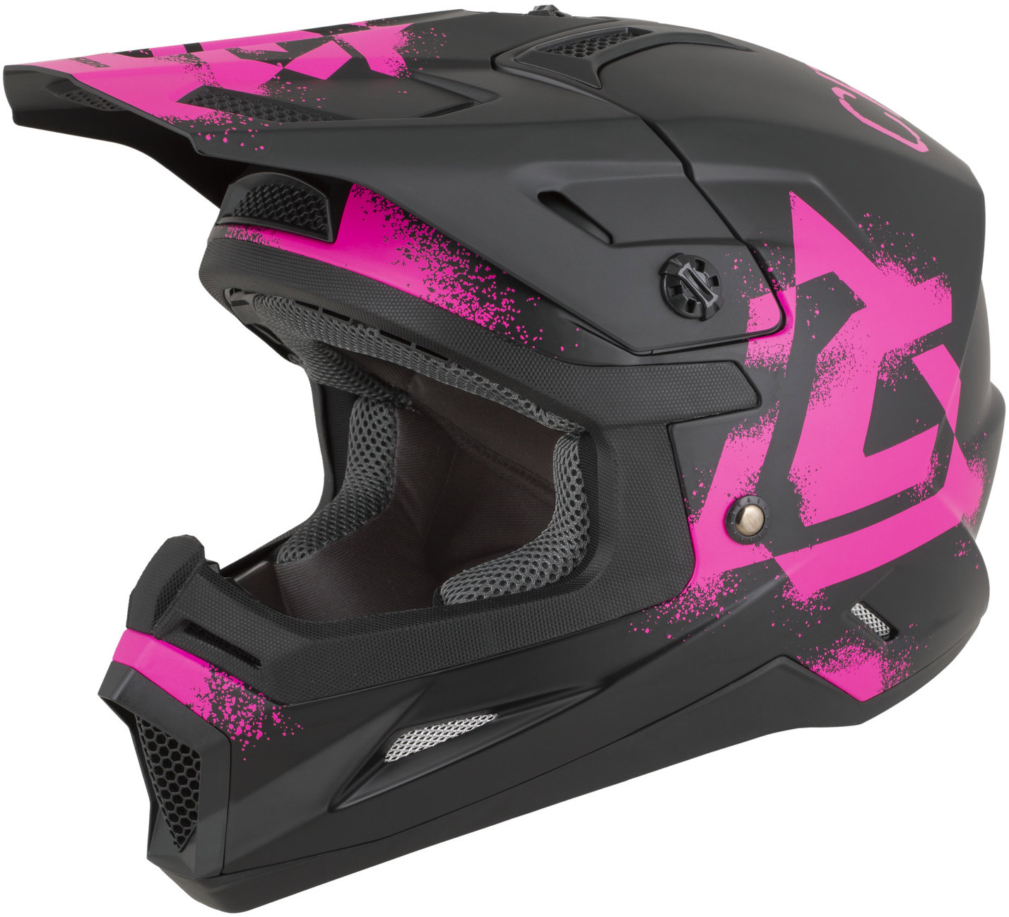 CASSIDA prilba Cross Cup 2 Crew Junior 2026, detská, čierna matná/ružová fluo, veľ. S