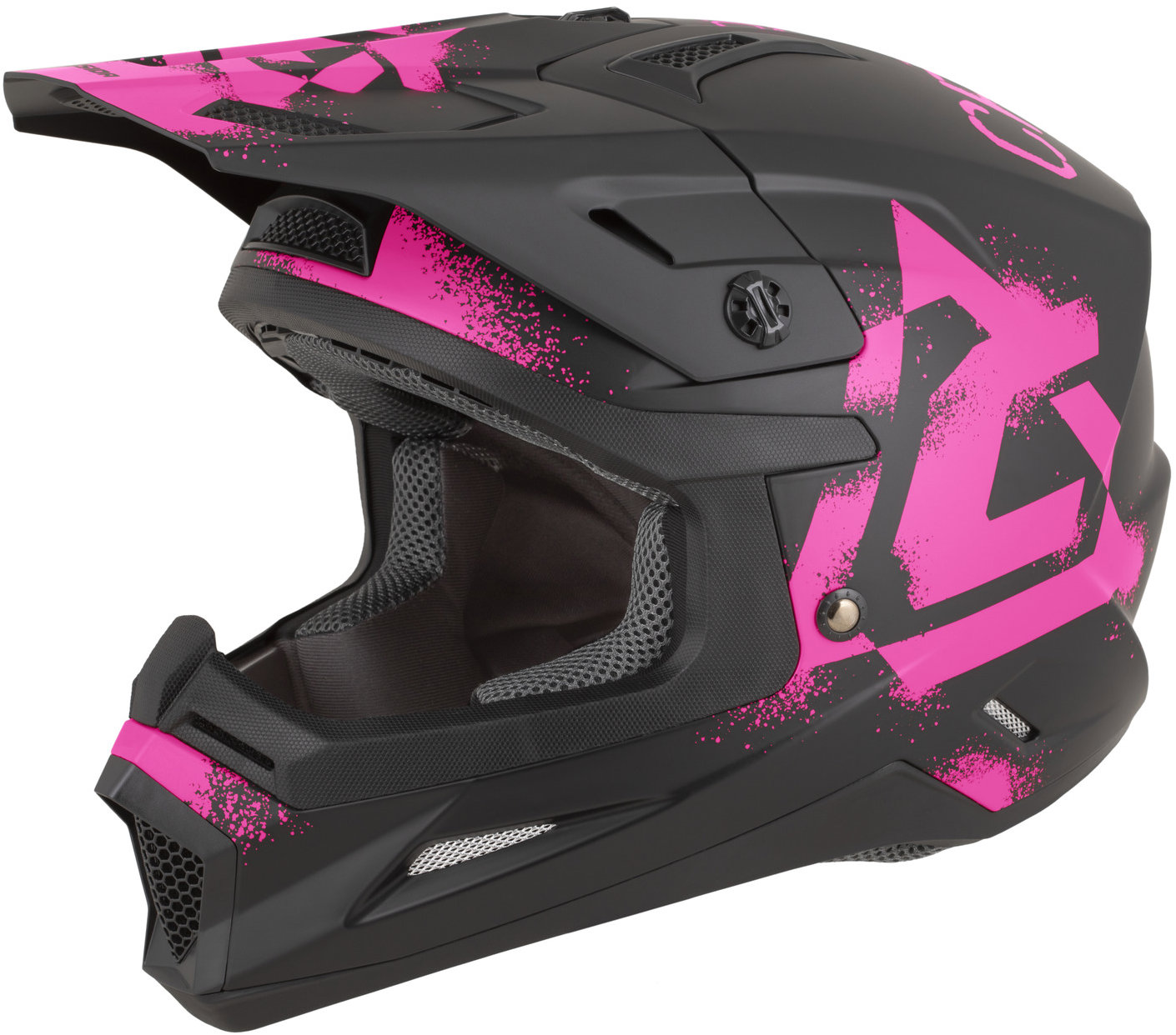 CASSIDA prilba Cross Cup 2 Crew 2026, čierna matná/ružová fluo, veľ. S