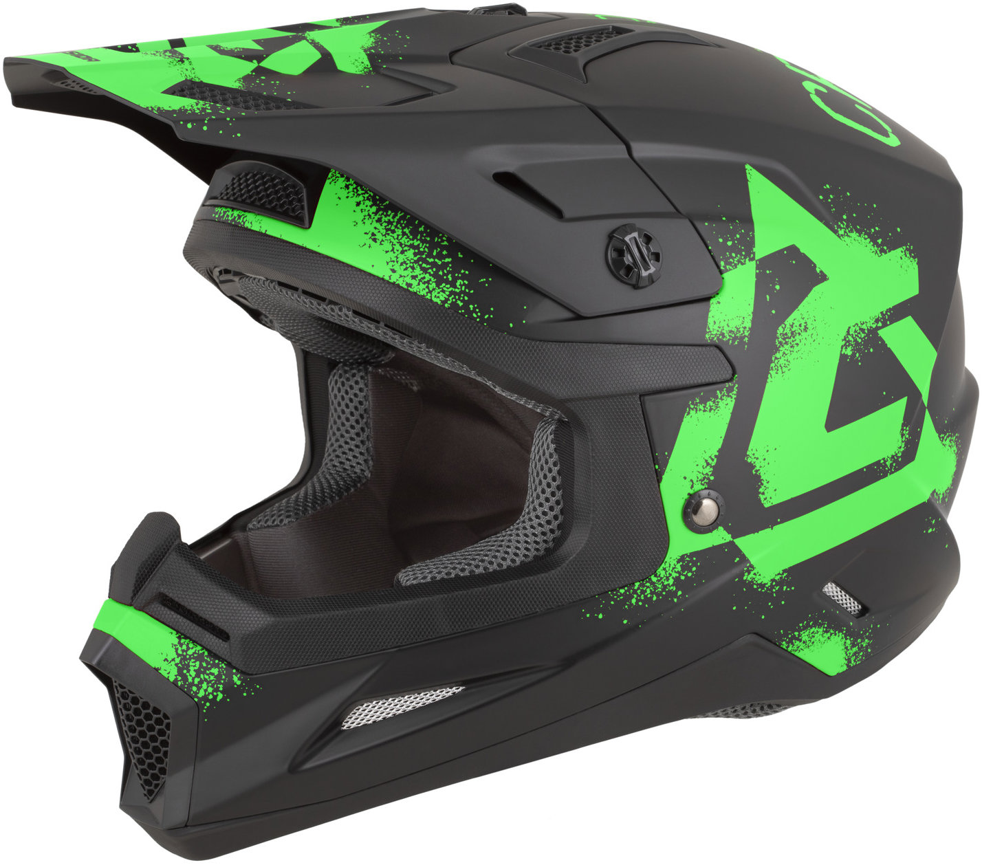 CASSIDA prilba Cross Cup 2 Crew 2026, čierna matná/zelená fluo, veľ. XS