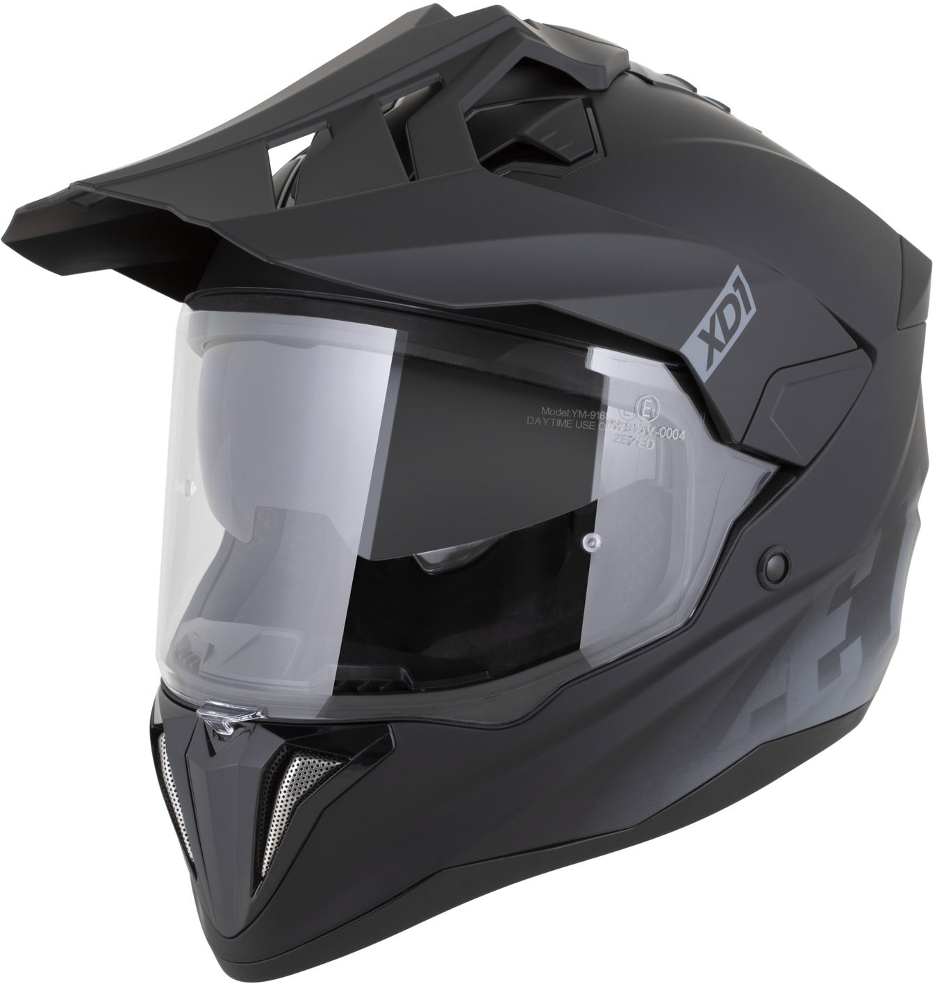 ZED prilba XD1 2026, čierna matná/tmavo sivá, veľkosť XL