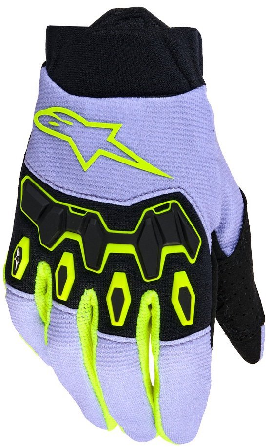 ALPINESTARS rukavice FULL BORE V2 YOUTH/KIDS 2026, detské, fialová/žltá fluo, veľ. S